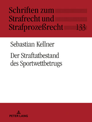 cover image of Der Straftatbestand des Sportwettbetrugs
